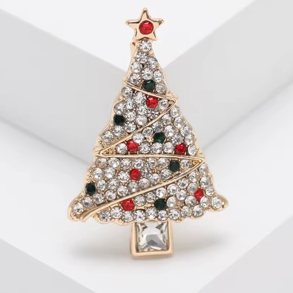 Betsey Johnson Multicolor Christmas Tree Brooch - Picture 5 of 6